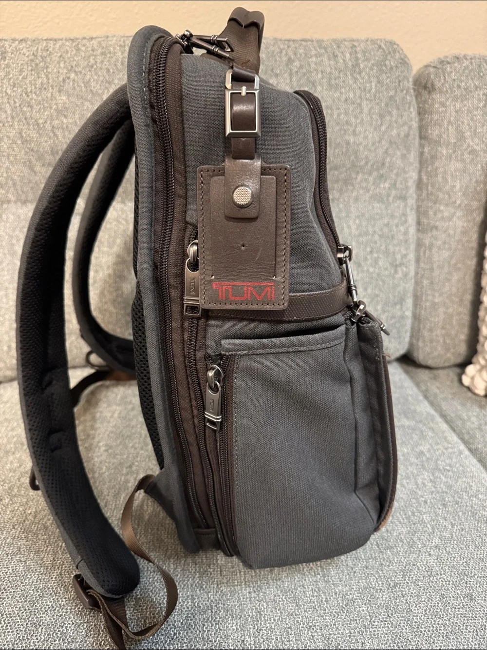 Tumi Alpha 3 slim solutions backpack brief pack laptop ballistic nylon leather